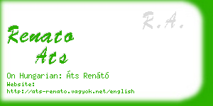 renato ats business card
